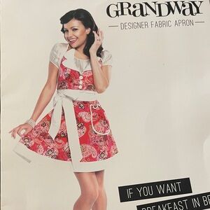 Grandway Designer Fabric Apron paisley The Audrey